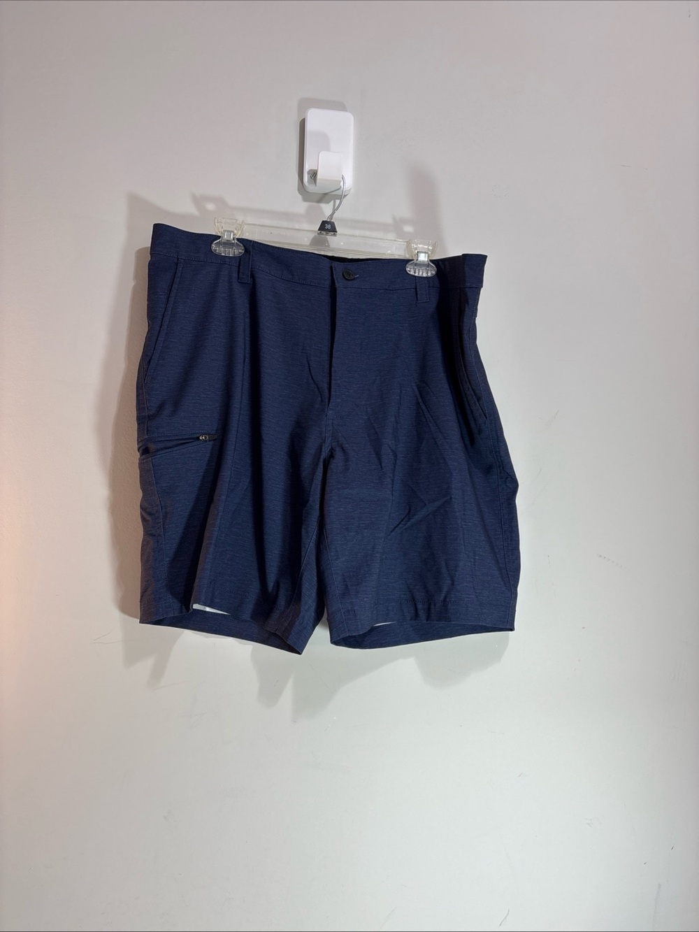 Hawke&Ci Men's Navy Performance Stretch Shorts. 1276